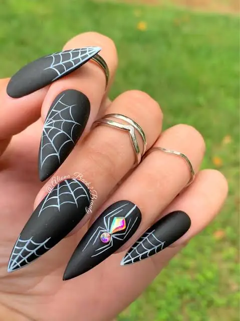 Matte Onyx Tip on Glossy Nude