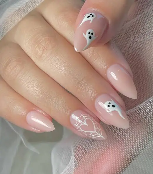 Sheer Milky Nude with Micro-Ghosts