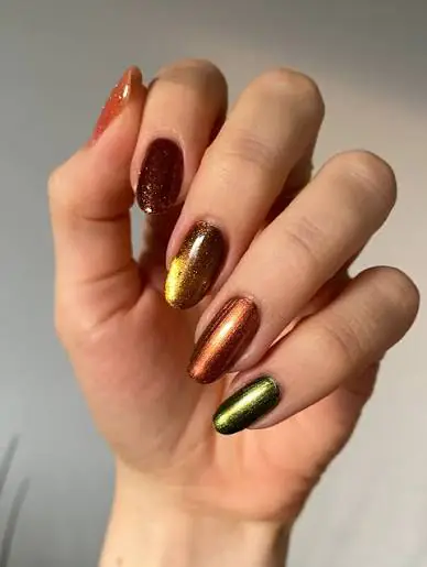 The Muted Halloween Gradient (Skittle Mani)