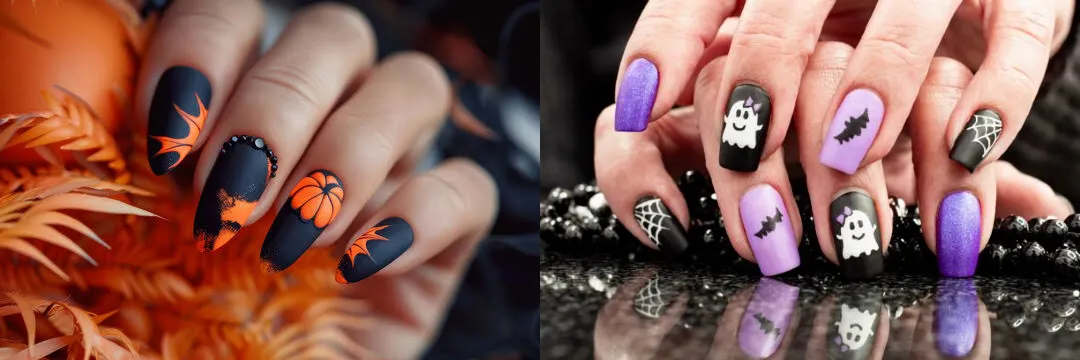 classy halloween nails