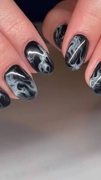 Sheer Onyx "Smoky Quartz" Nails