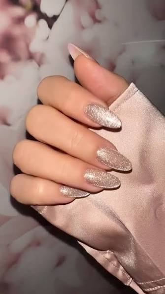 Champagne Velvet Cat-Eye
